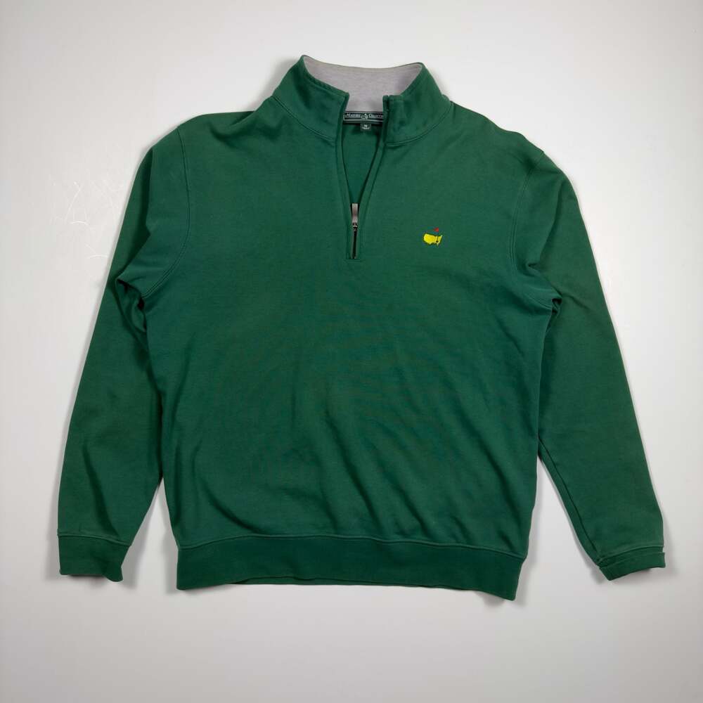 Masters Collection Men's Augusta Green Quarter-Zip  Size Medium
